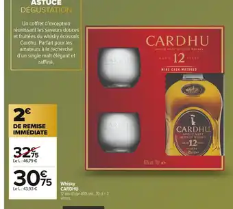 Carrefour CARDHU Whisky offre