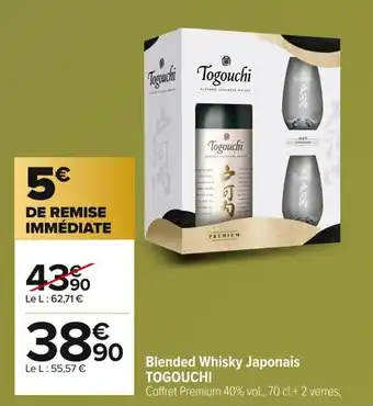Carrefour TOGOUCHI Blended Whisky Japonais offre