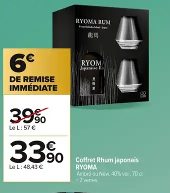 Carrefour RYOMA Coffret Rhum japonais offre