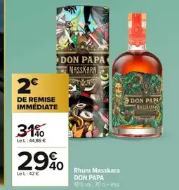 Carrefour DON PAPA Rhum Masskara offre