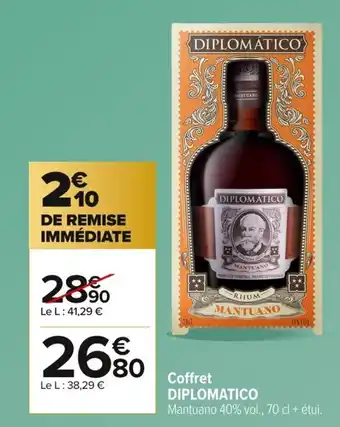 Carrefour DIPLOMATICO Coffret offre