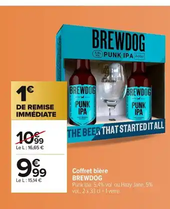 Carrefour BREWDOG Coffret bière offre