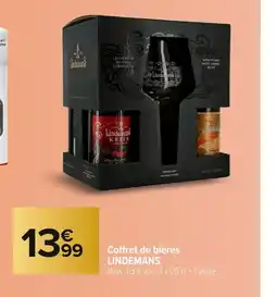 Carrefour LINDEMANS Coffret de bières offre