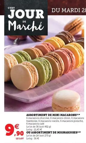 Super U Assortiment De Mini Macarons offre