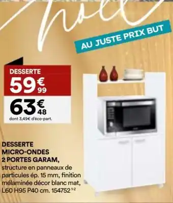 BUT Desserte micro-ondes 2 portes garam offre