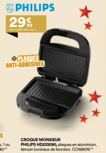 BUT Croque monsieur philips hd233090 offre