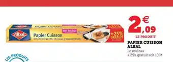 Super U Papier Cuisson Alnbal offre