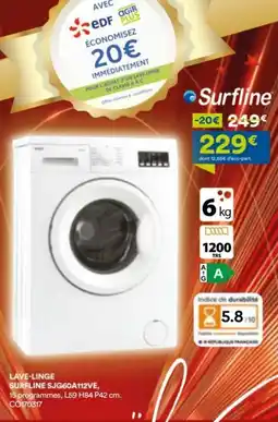 BUT Lave-linge surfline sjg60a112ve offre