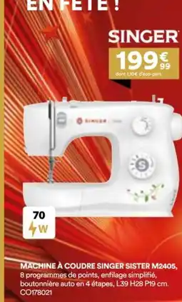 BUT Machine à coudre singer sister m2405 offre