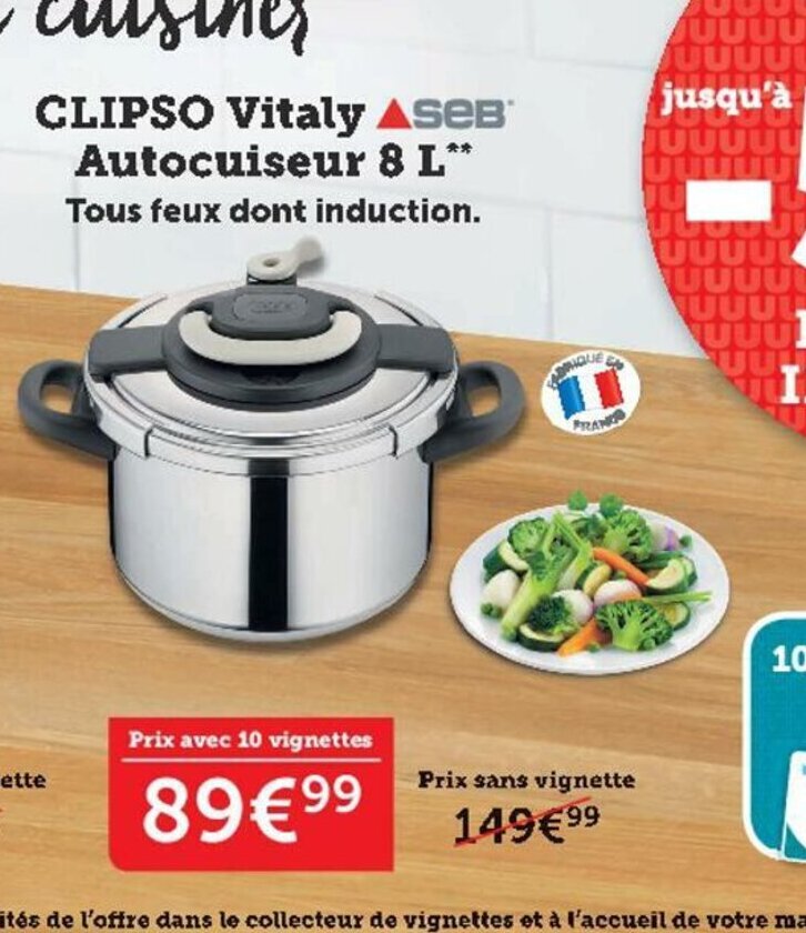 Promo Clipso Vitalu Autocuiseur 8 L** chez Super U