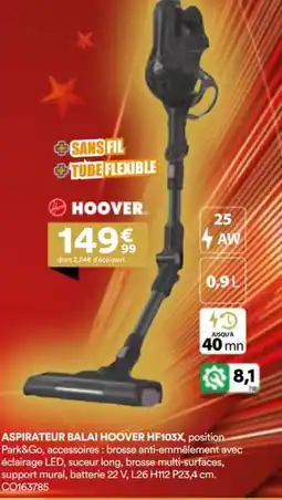 BUT Aspirateur balai hoover hf103x offre