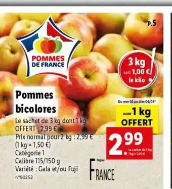 Lidl Pommes Bicolores offre