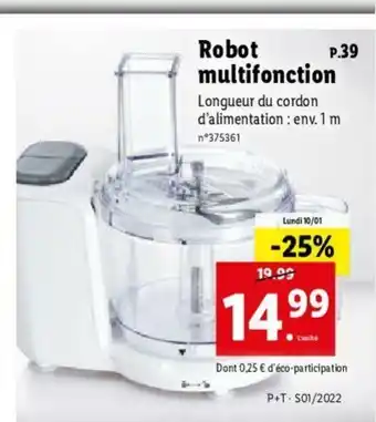 Lidl Robot Multifonction offre