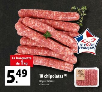 Lidl 18 Chipolatas offre