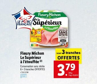 Lidl Fleury Michon Le Supérieur A L'étouffée offre