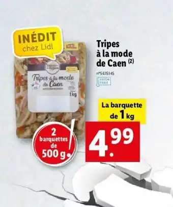 Lidl Tripes A La Mode De Caen offre