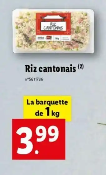 Lidl Riz Cantonais offre