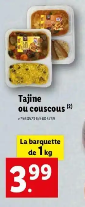 Lidl Tajone Ou Couscous offre