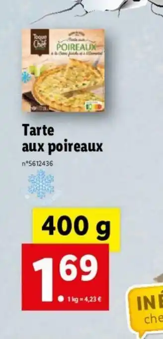 Lidl Tarte Aux Poireaux offre