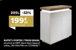 BUT Buffet 2 portes 1 tiroir grami offre
