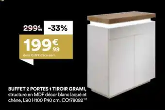 BUT Buffet 2 portes 1 tiroir grami offre
