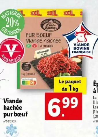 Lidl Viande Hachée Pur Boeuf offre