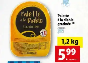 Lidl Palette A La Diable Gratinée offre