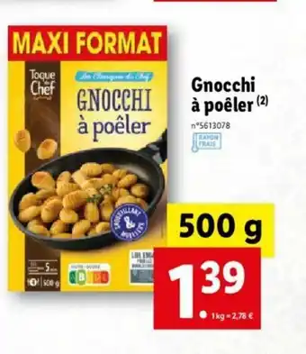 Lidl Gnocchi a Poéler offre