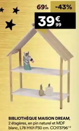 BUT Bibliothèque maison dream offre