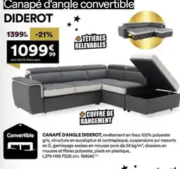 BUT Canapé d'angle diderot offre