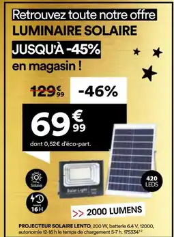 BUT Projecteur solaire lento offre