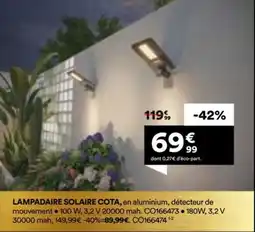 BUT Lampadaire solaire cota offre