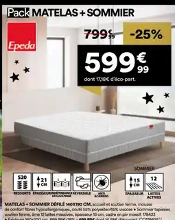 BUT Matelas + sommier défilé offre