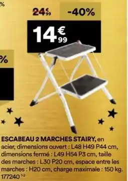 BUT Escabeau 2 marches stairy offre