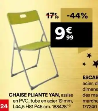 BUT Chaise pliante yan offre