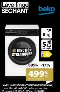 BUT Lave-linge séchant beko bm3dt48501w offre