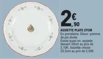 E.Leclerc Assiette plate offre