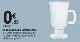 E.Leclerc Mug à boisson chaude offre