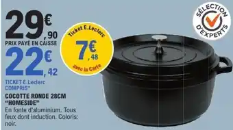 E.Leclerc Cocotte ronde homeside offre