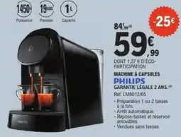 E.Leclerc Machine à capsules philips offre
