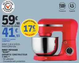 E.Leclerc Robot pâtissier elsay offre