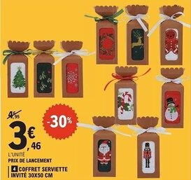 E.Leclerc Coffret serviette invité offre
