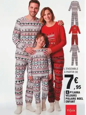 E.Leclerc Pyjama velours offre