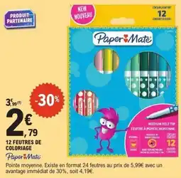 E.Leclerc 12 feutres de coloriage offre