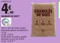 E.Leclerc Granulés de bois offre