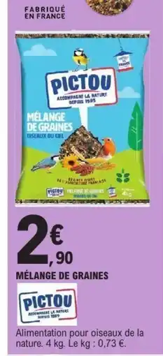 E.Leclerc Mélange de graines pictou offre