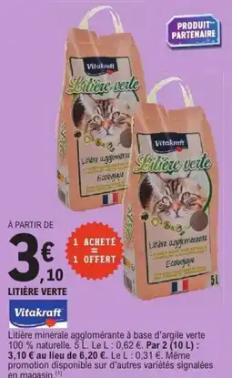 E.Leclerc Litière verte offre