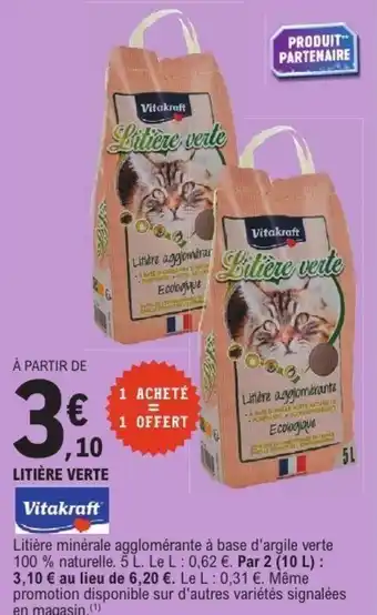 E.Leclerc Litière verte offre