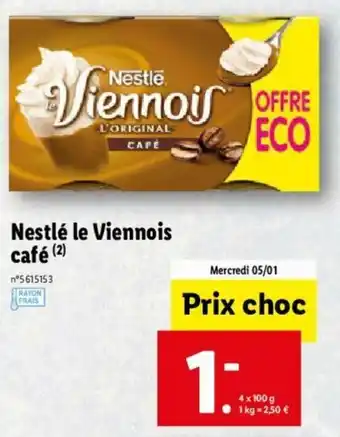 Lidl Nestlé Le Viennois Café offre