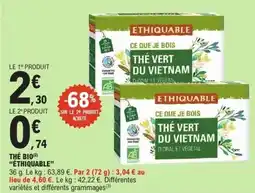 E.Leclerc Thé bio éthiquable offre